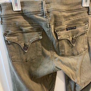 Bought from Nordstrom, Hudson, skinny, jeans army green